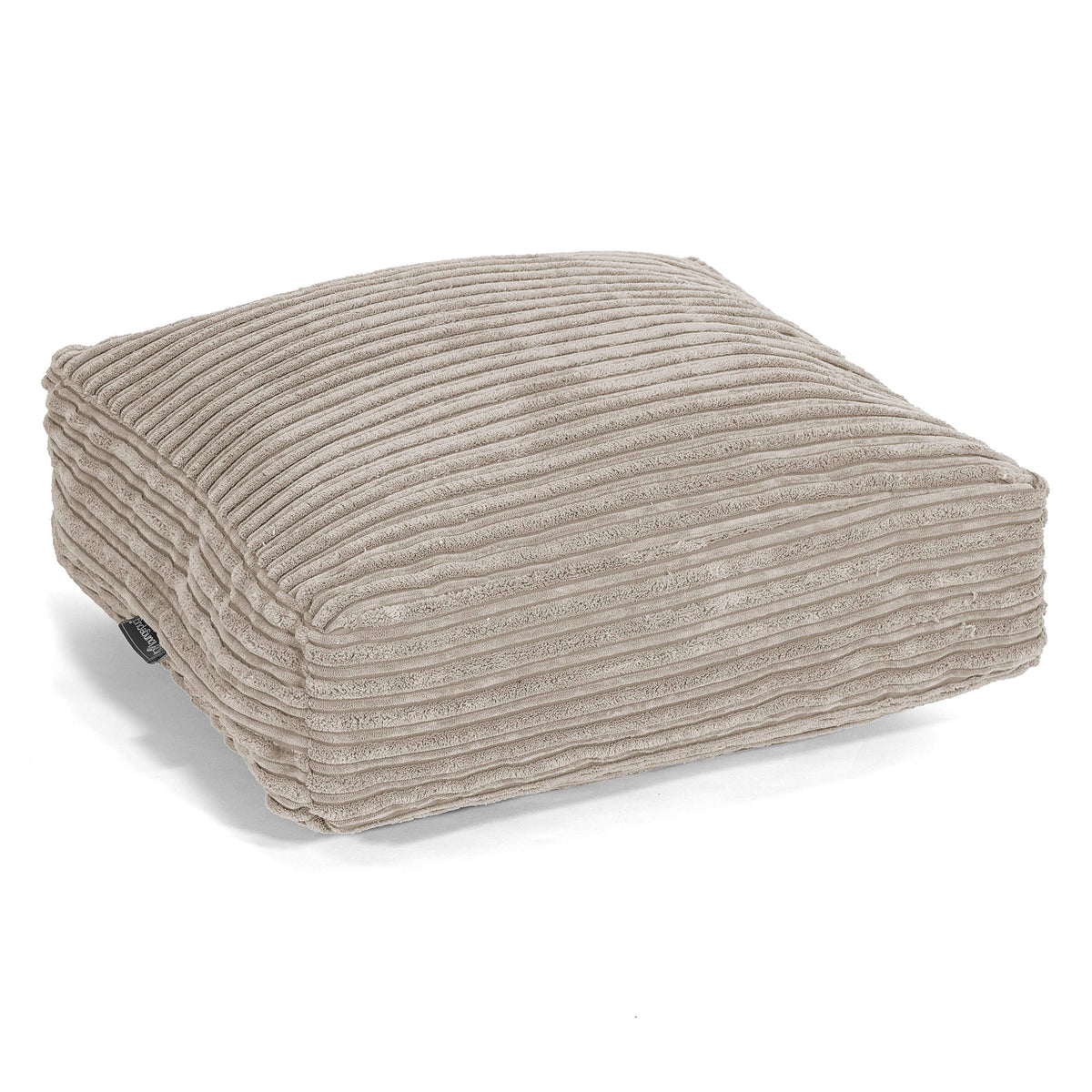Lounge Pug Poltrona Sacco Classic In Velluto A Coste Grafite | Pouf Relax Per Adulti E Giovani | Design UK 75x75cm