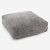 Cuscino da Pavimento - Pompon Carbone Grigio 01