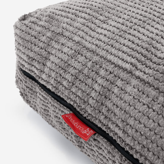 Cuscino da Pavimento - Pompon Carbone Grigio 02