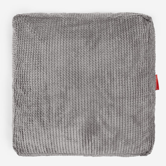 Cuscino da Pavimento - Pompon Carbone Grigio 03