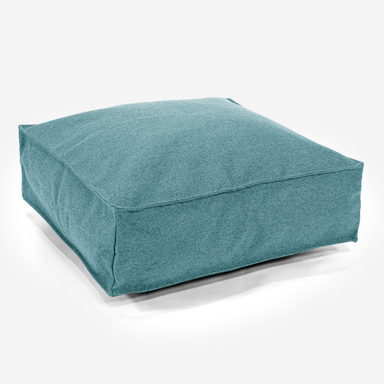 Cuscino da Pavimento - Tessuto in Lana Interalli Acqua 01
