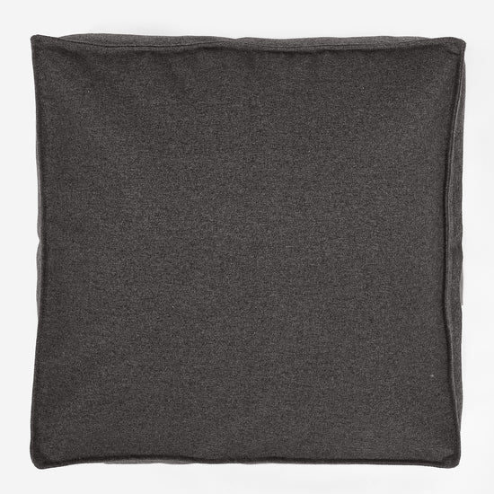 Cuscino da Pavimento - Tessuto in Lana Interalli Grigio 03