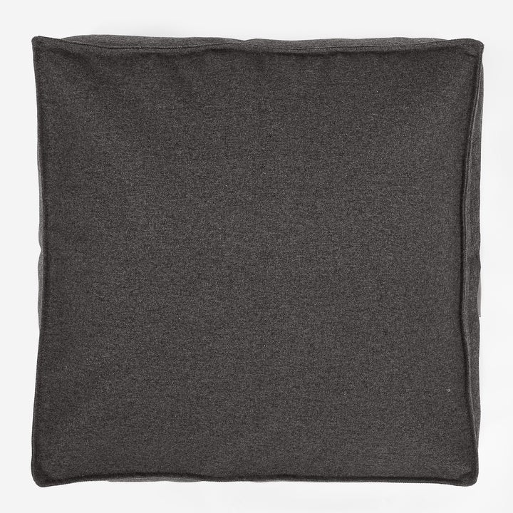 Cuscino da Pavimento - Tessuto in Lana Interalli Grigio 03