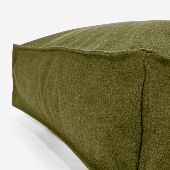 Cuscino da Pavimento - Tessuto in Lana Interalli Lime 02