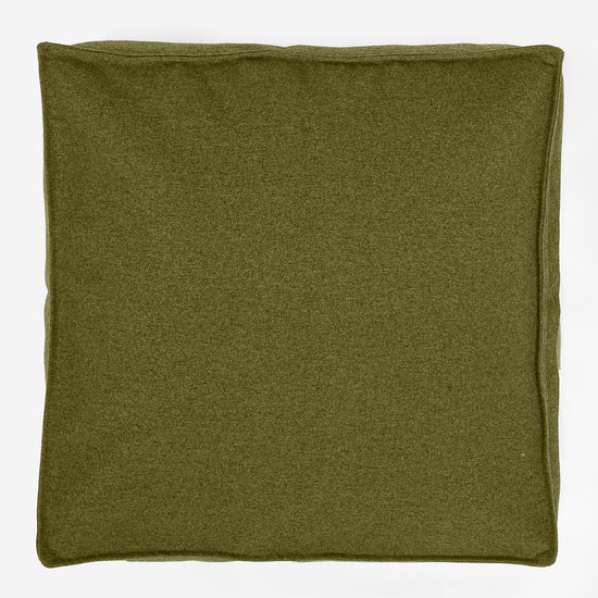 Cuscino da Pavimento - Tessuto in Lana Interalli Lime 03