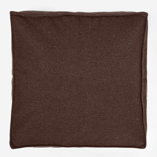 Cuscino da Pavimento - Tessuto in Lana Interalli Marrone 03
