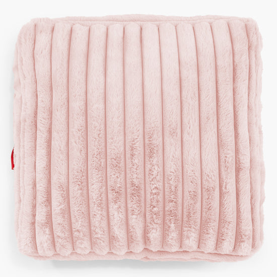 Cuscino da Pavimento - Velluto Felpato Ultra Morbido Rosa Antico 02