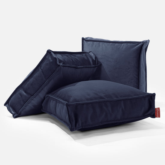 Cuscino da Pavimento - Velluto Navy 03
