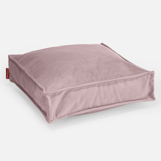 Cuscino da Pavimento - Velluto Rosa 01