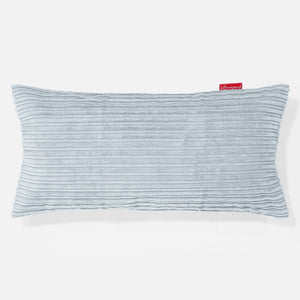 Fodera per Cuscino Rettangolare Gigante 40 x 70cm - Velluto a Coste Bebè Blu