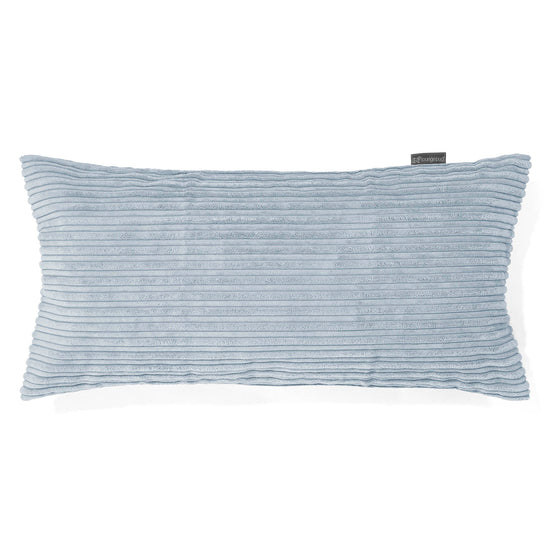 Cuscino Gigante 40 x 80cm,  - Velluto a Coste Bebè Blu 01