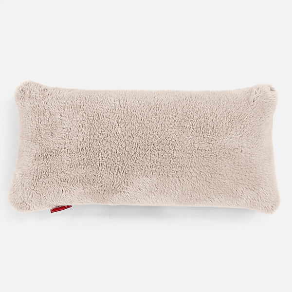 Cuscino Gigante 40 x 80cm, C50L CloudSac, Imbottito Di Fiocchi Di Lattice e Poliestere - Eco-pelliccia Orsacchiotto Visone 01