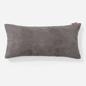 Fodera per Cuscino Rettangolare Gigante 40 x 70cm - Pompon Carbone Grigio