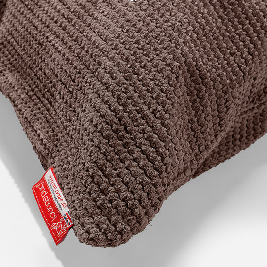 Cuscino Gigante 40 x 80cm,  - Pompon Cioccolato 02