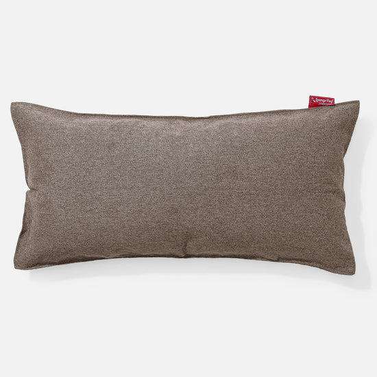 Cuscino Gigante 40 x 80cm,  - Tessuto in Lana Interalli Biscotto 01