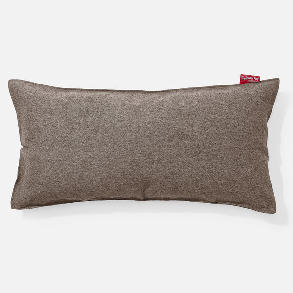 Cuscino Gigante 40 x 80cm,  - Tessuto in Lana Interalli Biscotto 01