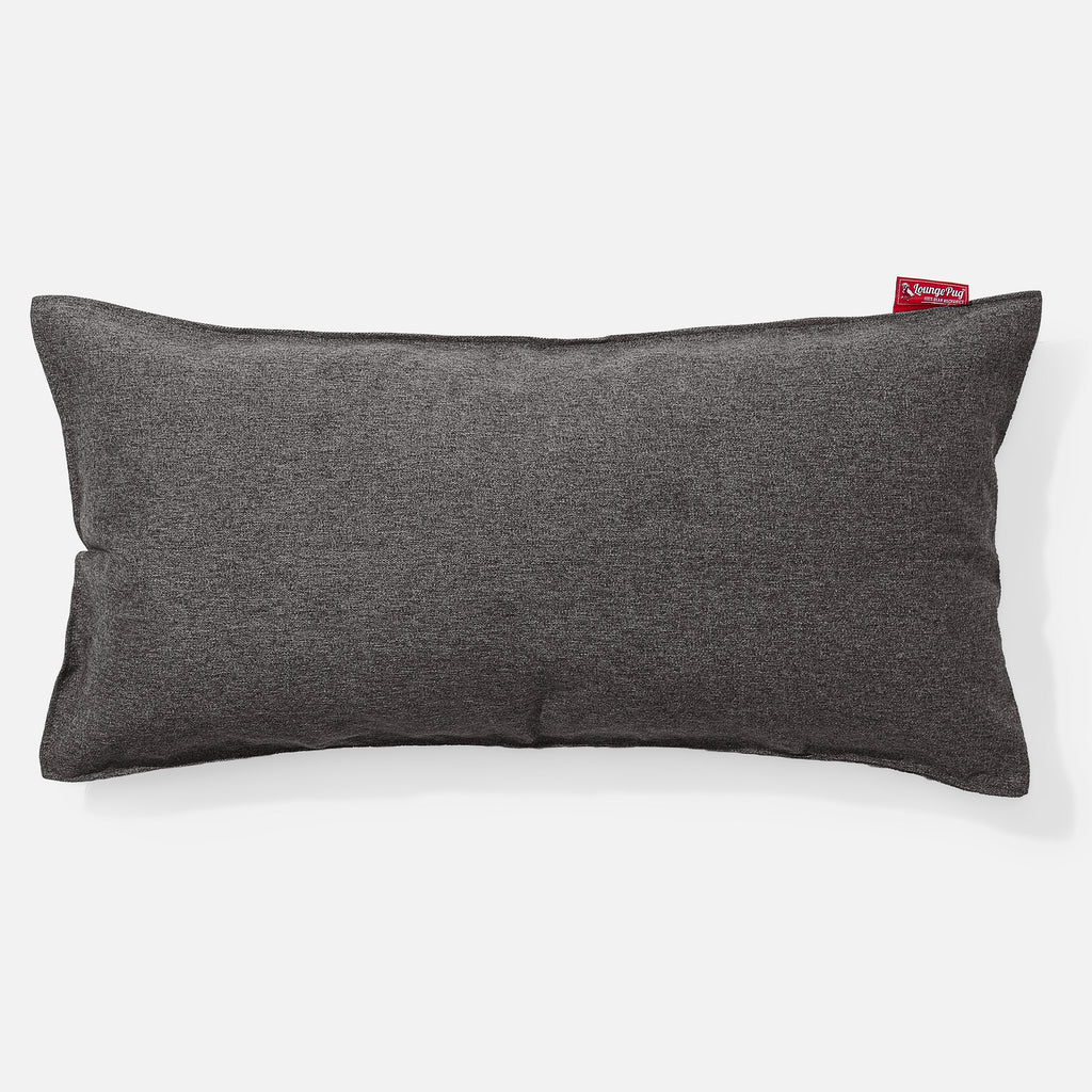 Cuscino Gigante 40 x 80cm, C50L CloudSac, Imbottito Di Fiocchi Di Lattice e Poliestere - Tessuto in Lana Interalli Grigio 01