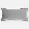 Cuscino Gigante 40 x 80cm,  - Velluto Argento 01