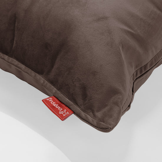 Cuscino Gigante 40 x 80cm,  - Velluto Espresso 02