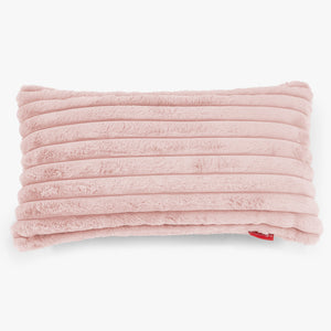 Fodera per Cuscino Rettangolare Gigante 40 x 70cm - Velluto Felpato Ultra Morbido Rosa Antico