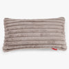 Fodera per Cuscino Rettangolare Gigante 40 x 80cm - Velluto Felpato Ultra Morbido Visone 01