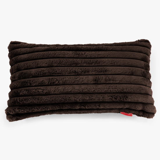 Fodera per Cuscino Rettangolare Gigante 40 x 80cm - Velluto Felpato Ultra Morbido Zibellino 01