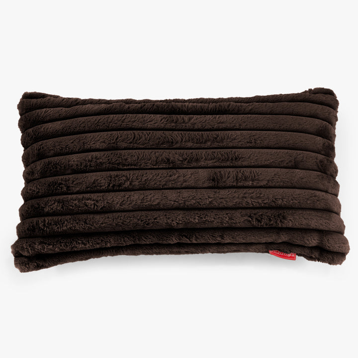 Fodera per Cuscino Rettangolare Gigante 40 x 80cm - Velluto Felpato Ultra Morbido Zibellino 01