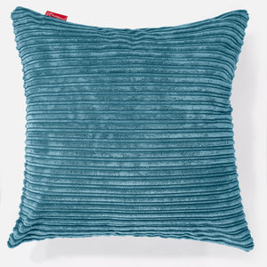 Fodera per Cuscino Gigante 70 x 70cm - Velluto a Coste Egeo Blu