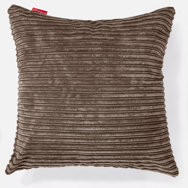 Cuscino Gigante 70 x 70cm - Velluto a Coste Moca 01
