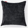 Cuscino Gigante 70 x 70cm - Velluto a Coste Nero 01