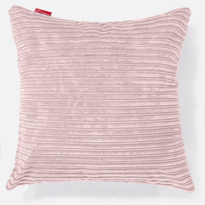 Fodera per Cuscino Gigante 70 x 70cm - Velluto a Coste Rosa Cipria