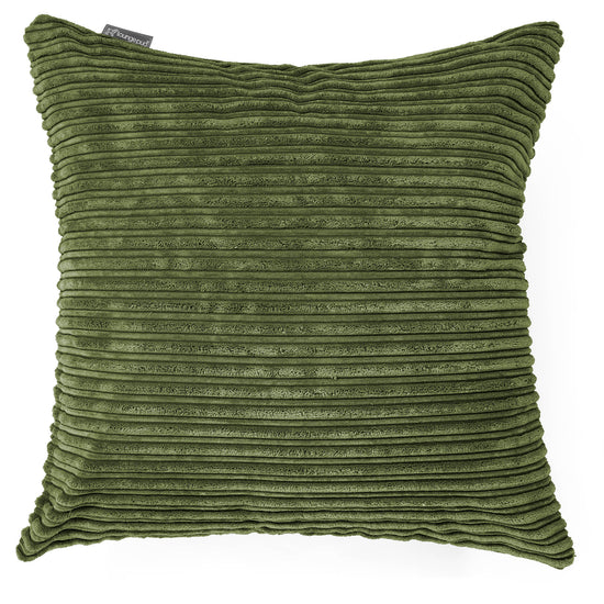 Fodera per Cuscino Gigante 70 x 70cm - Velluto a Coste Verde Foresta 01