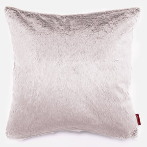 Fodera per Cuscino Gigante 70 x 70cm - Eco-pelliccia di Coniglio Rosa Antico