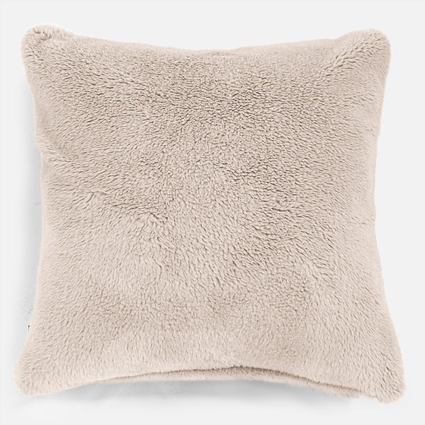 Cuscino Gigante 70 x 70cm - Eco-pelliccia Orsacchiotto Visone 01