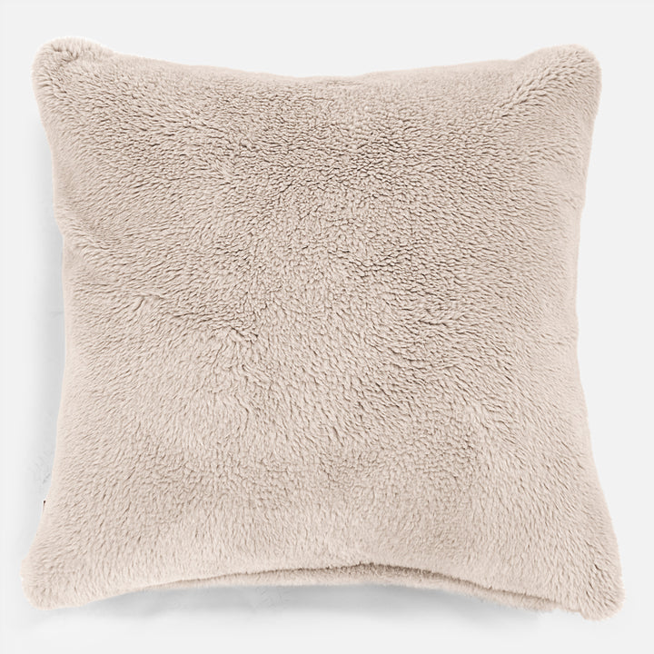 Cuscino Gigante 70 x 70cm - Eco-pelliccia Orsacchiotto Visone 01