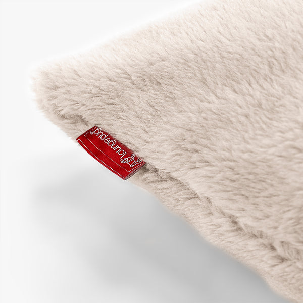 Fodera per Cuscino Gigante 70 x 70cm - Eco-pelliccia Orsacchiotto Visone Fabric Close-up Image