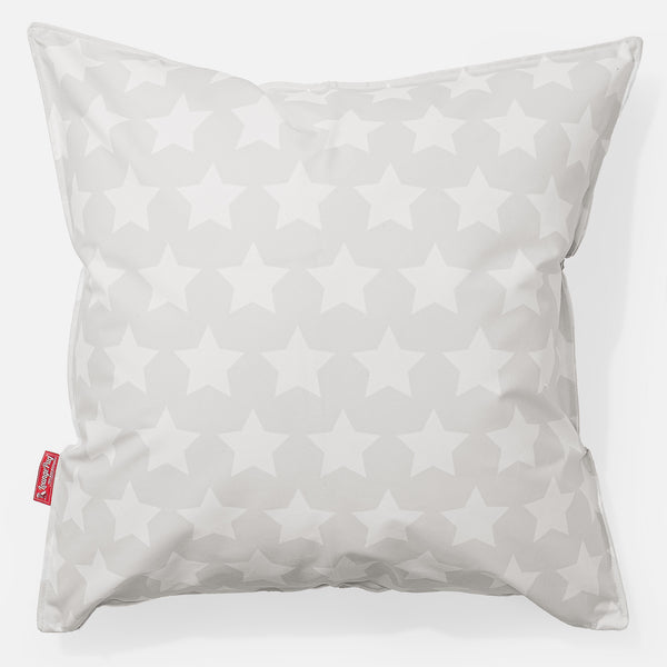 Cuscino Gigante 70 x 70cm - Motivo per Bambini Stella Grigio 01