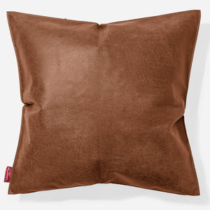 Fodera per Cuscino Gigante 70 x 70cm - Pelle Effetto Vintage Tenné