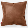 Cuscino Gigante 70 x 70cm - Pelle Effetto Vintage Tenné 01