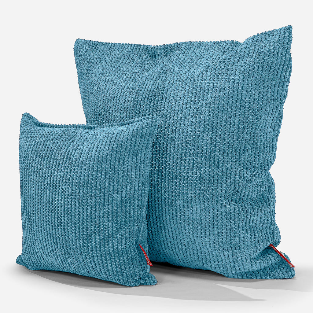 Cuscino Gigante 70 x 70cm - Pompon Egeo Blu 02