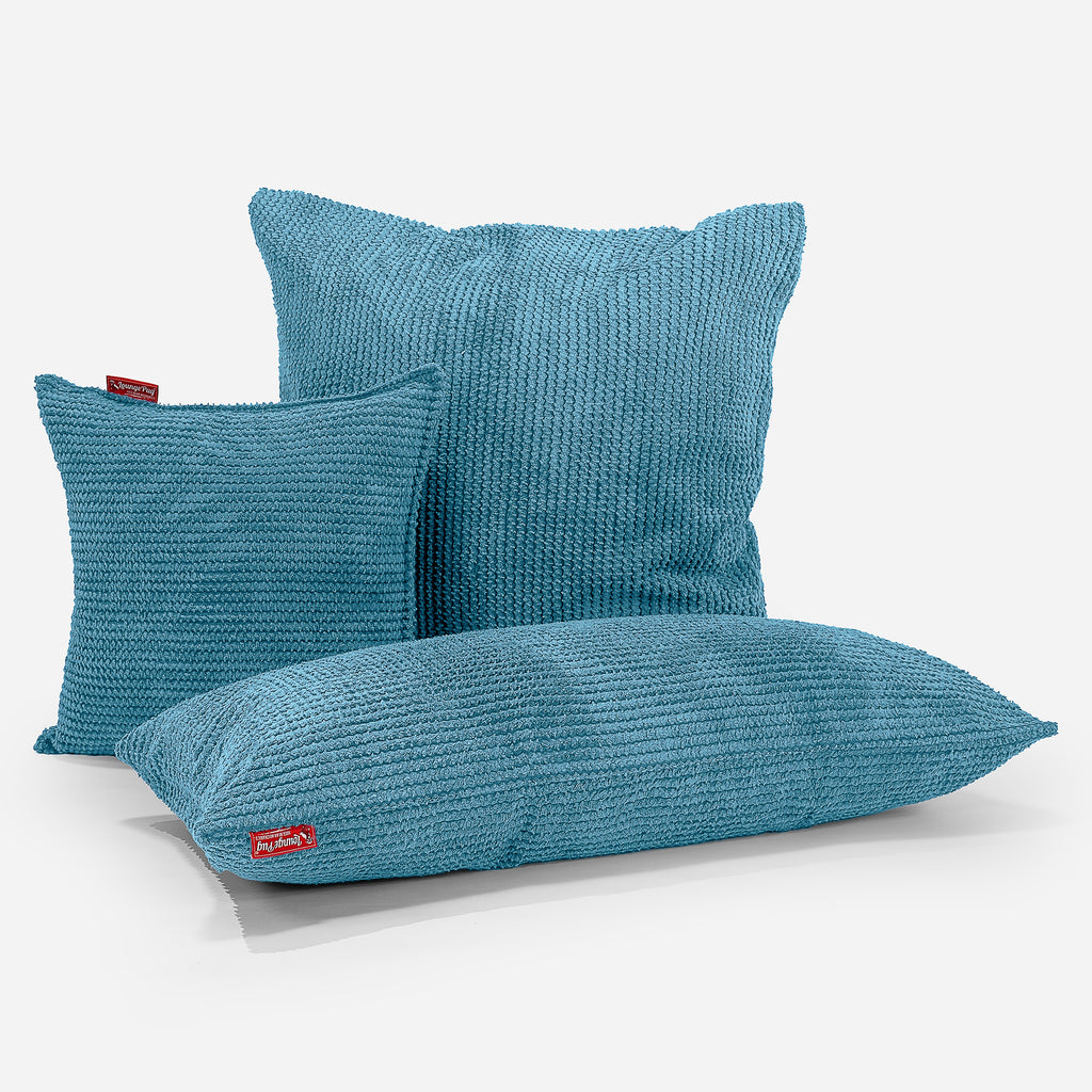 Cuscino Gigante 70 x 70cm - Pompon Egeo Blu 04