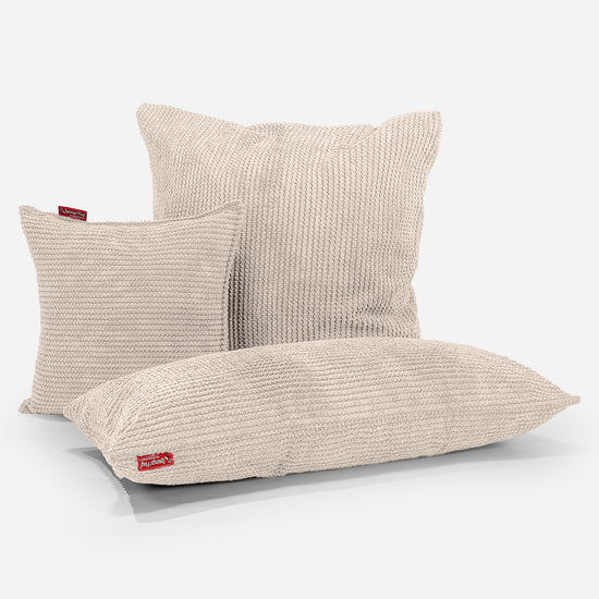 Cuscino Gigante 70 x 70cm - Pompon Panna 04