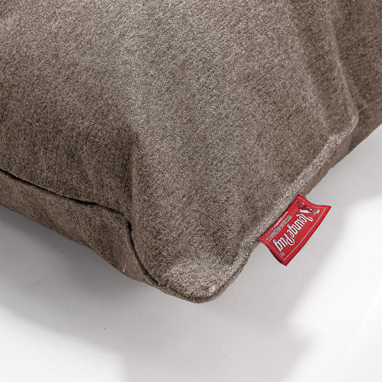 Cuscino Gigante 70 x 70cm - Tessuto in Lana Interalli Biscotto 02