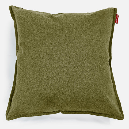 Cuscino Gigante 70 x 70cm - Tessuto in Lana Interalli Lime 01