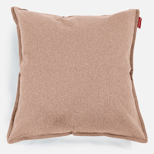 Cuscino Gigante 70 x 70cm - Tessuto in Lana Interalli Sabbi 01