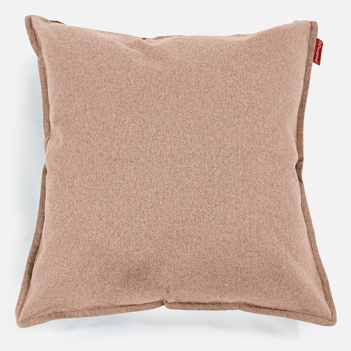 Cuscino Gigante 70 x 70cm - Tessuto in Lana Interalli Sabbi 01