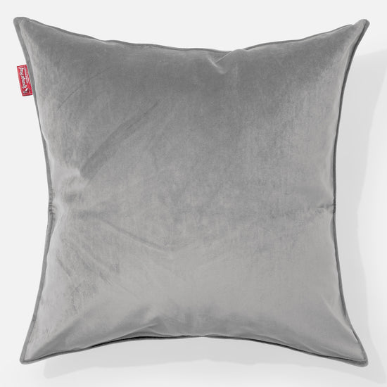 Cuscino Gigante 70 x 70cm - Velluto Argento 01