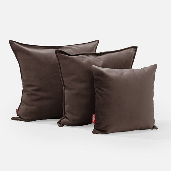 Cuscino Gigante 70 x 70cm - Velluto Espresso 02