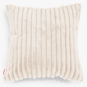 Fodera per Cuscino Gigante 70 x 70cm - Velluto Felpato Ultra Morbido Panna