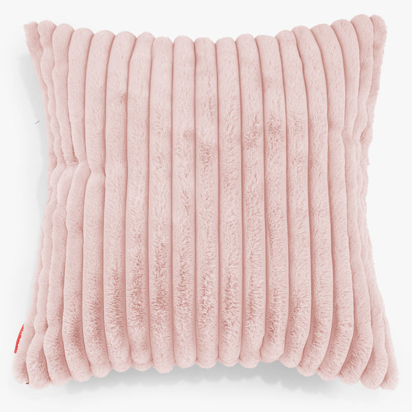 Fodera per Cuscino Gigante 70 x 70cm - Velluto Felpato Ultra Morbido Rosa Antico 01